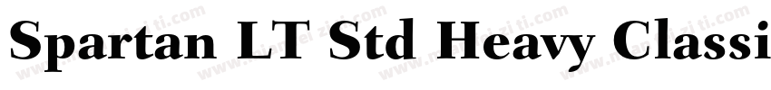 Spartan LT Std Heavy Classified字体转换